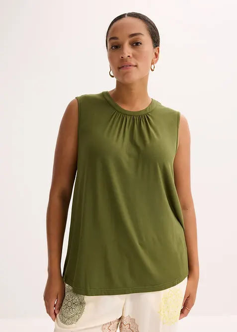 Blouse sans manches en jersey, bonprix