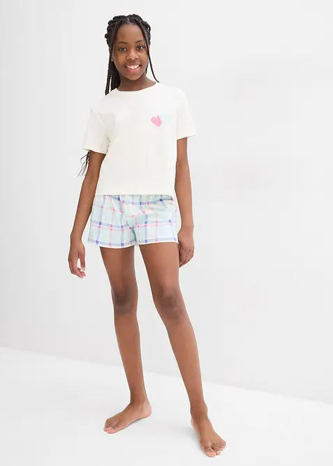 Lot de 2 pyjashorts 100% coton, bonprix