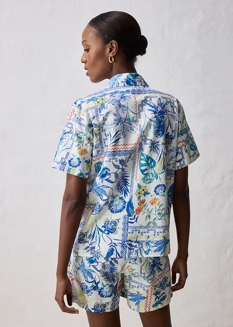 Chemisier en coton et soie, bonprix