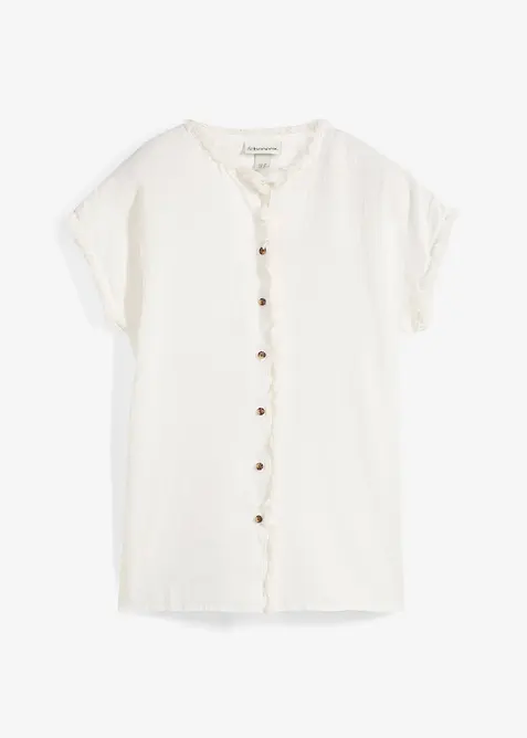 Chemisier tunique 100% lin, bonprix