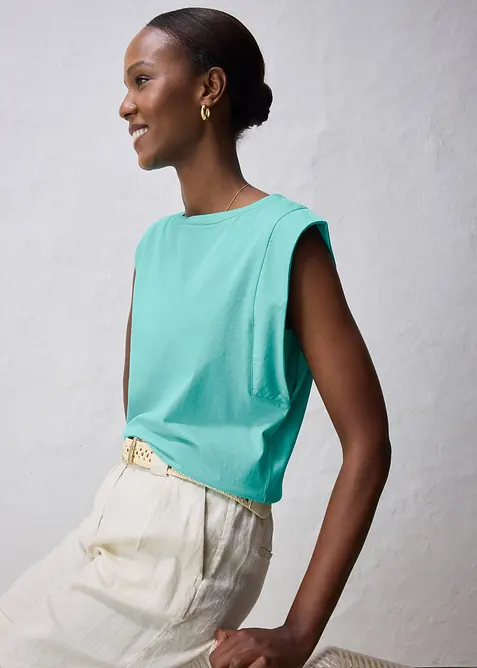 T-shirt coton et soie, bonprix