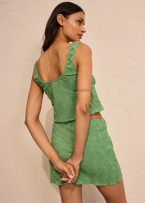 Top texturé à nouettes, bonprix