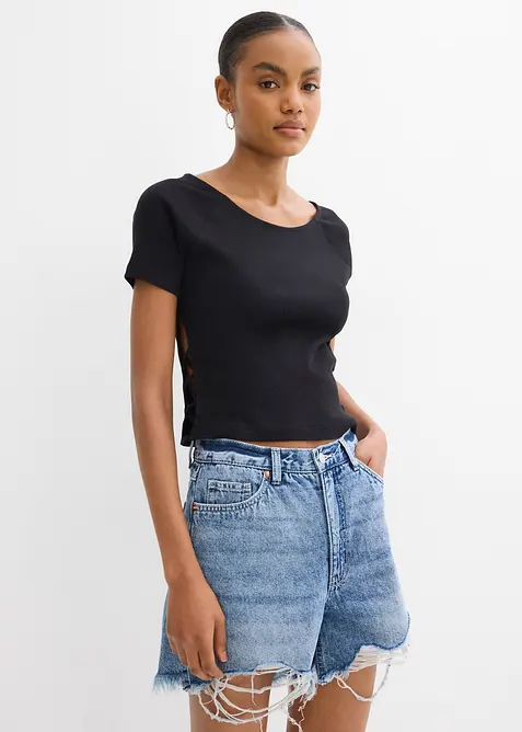 T-shirt ajusté 100% coton, bonprix