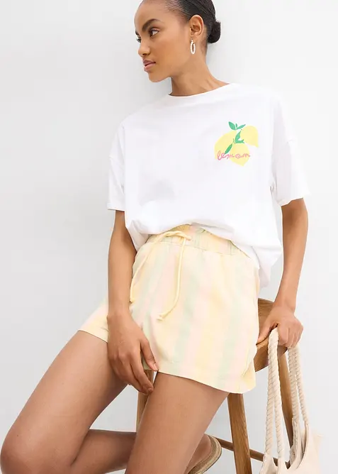 Short léger avec du lin, bonprix