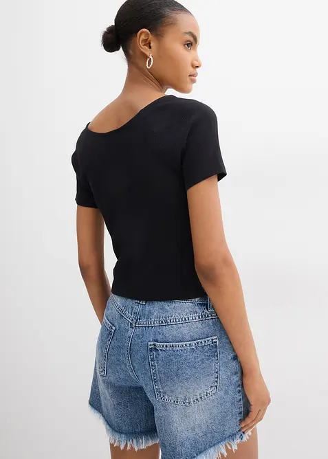 T-shirt ajusté 100% coton, bonprix