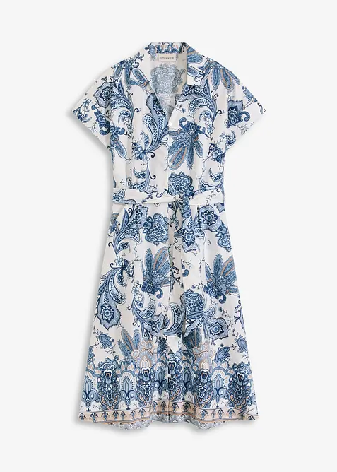 Robe avec ceinture à nouer, bonprix