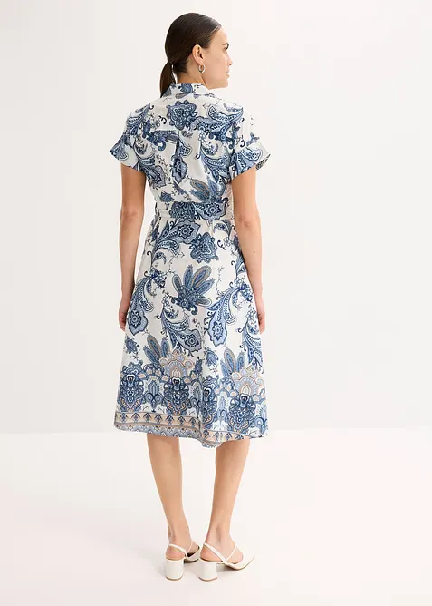 Robe avec ceinture à nouer, bonprix