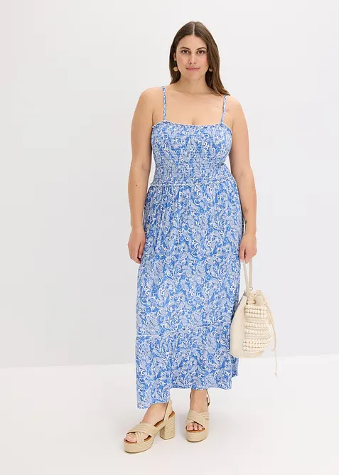 Robe à bretelles en viscose extensible, bonprix