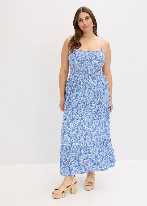 Robe à bretelles en viscose extensible, bonprix