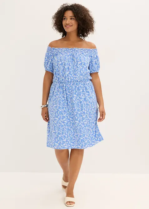 Robe col bardot, bonprix