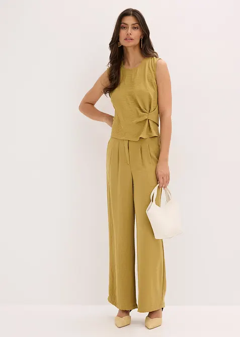 Blouse sans manches nouée sur le côté, bonprix