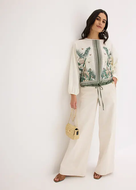 T-shirt tunique imprimé, bonprix