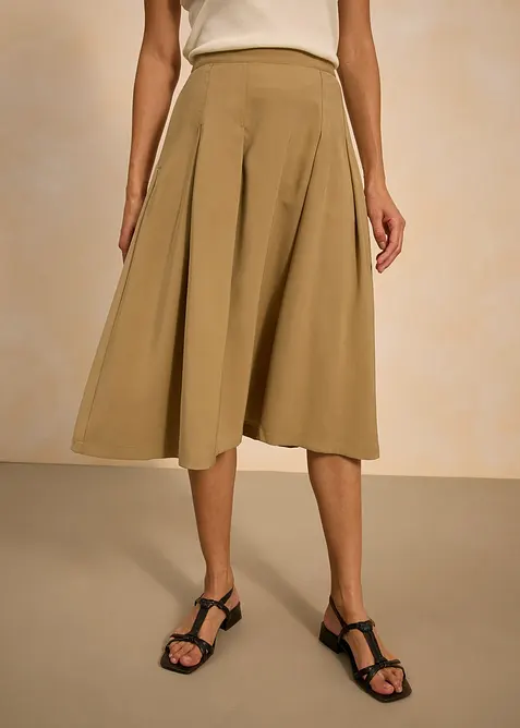 Jupe plissée en viscose mélangée, bonprix