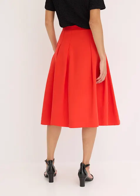 Jupe plissée en viscose mélangée, bonprix