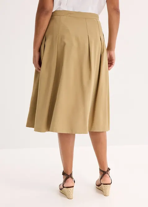 Jupe plissée en viscose mélangée, bonprix