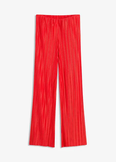 Pantalon en jersey plissé, bonprix