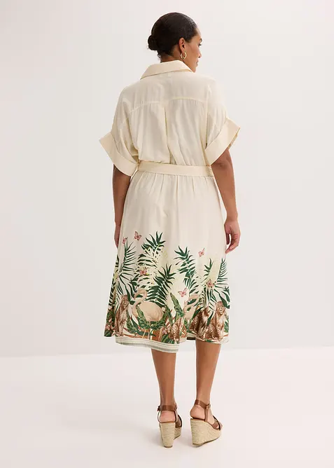 Robe-chemise avec base imprimée, bonprix