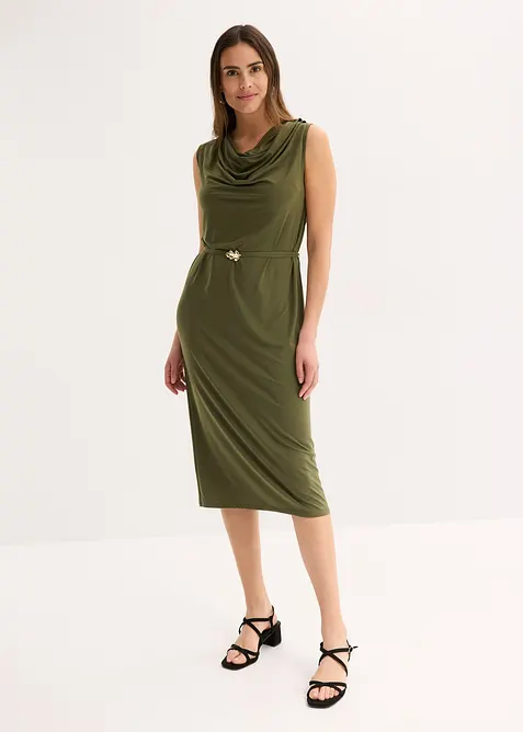 Robe en jersey avec ceinture (ens. 2 pces), bonprix