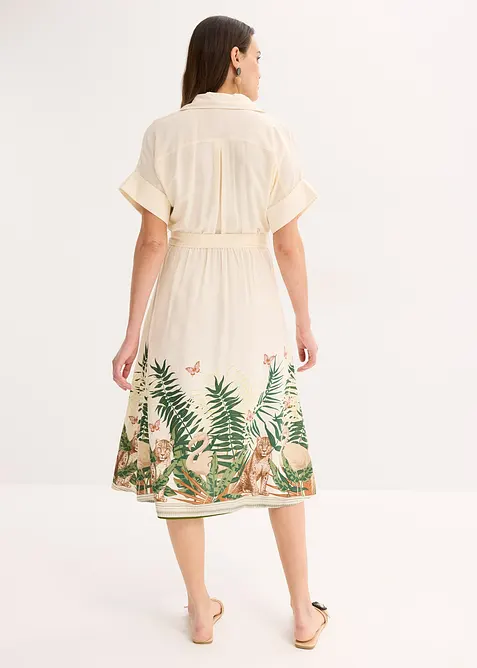 Robe-chemise avec base imprimée, bonprix