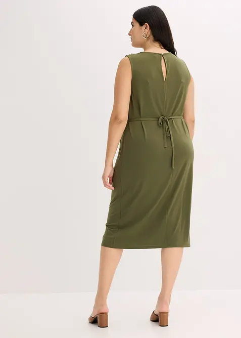 Robe en jersey avec ceinture (ens. 2 pces), bonprix