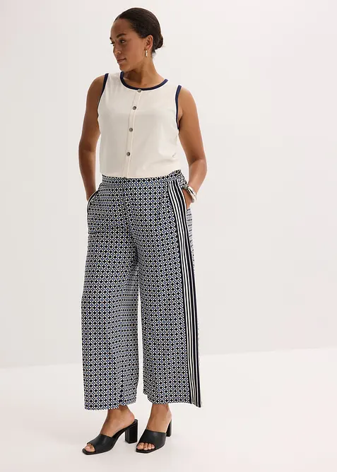 Débardeur en jersey à bordure contrastante, bonprix