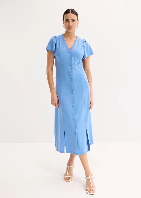 Robe fendue en jersey, bonprix