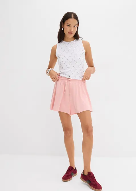 Short taille &eacute;lastiqu&eacute;e esprit tennis, bonprix