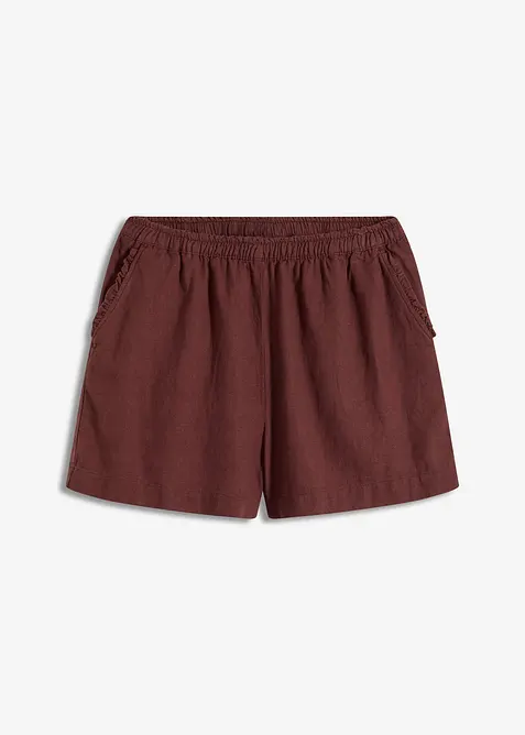 Short en lin mélangé, bonprix