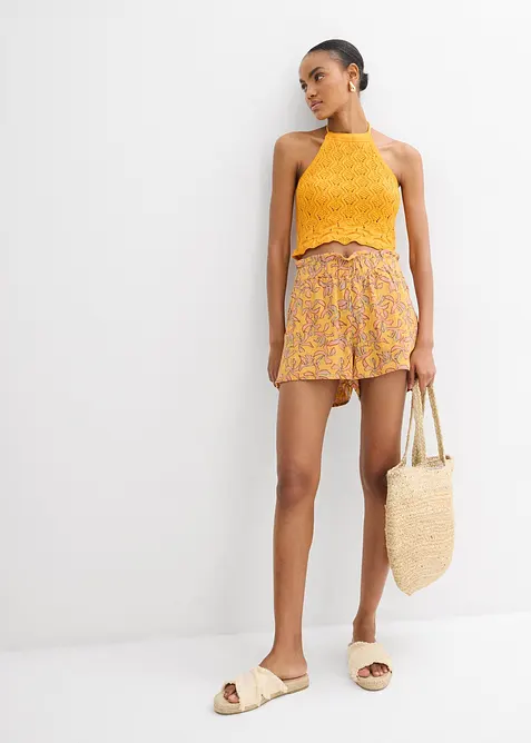 Top dos nu en maille, bonprix