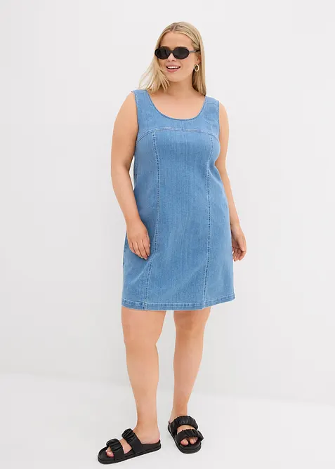 Robe en denim coton extensible, bonprix