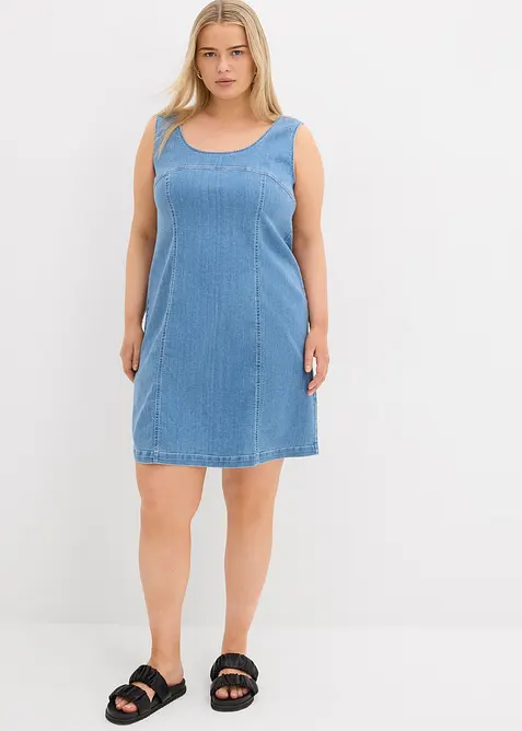 Robe en denim coton extensible, bonprix
