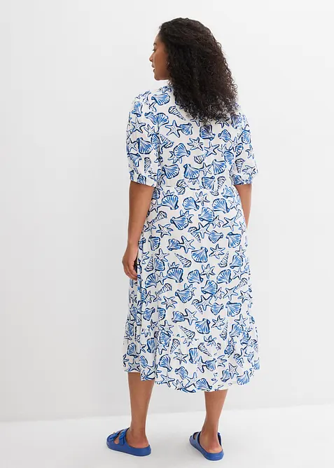 Robe ample en viscose froissée, bonprix