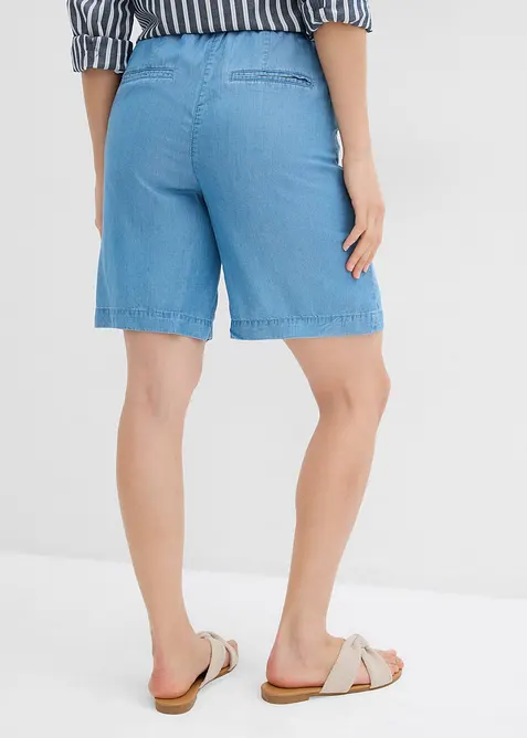 Short en Lyocell &agrave; taille &eacute;lastiqu&eacute;e, bonprix