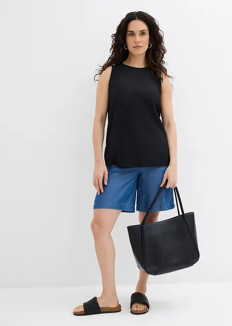 Short en Lyocell à taille élastiquée, bonprix