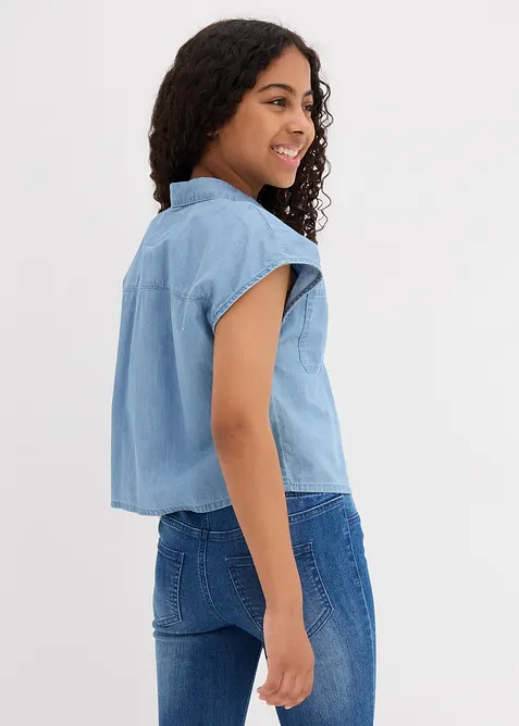 Blouse en jean, coton fluide, bonprix
