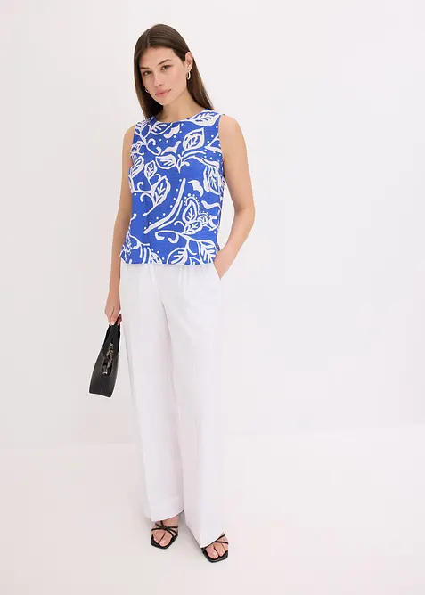 Blouse sans manches imprimée, bonprix