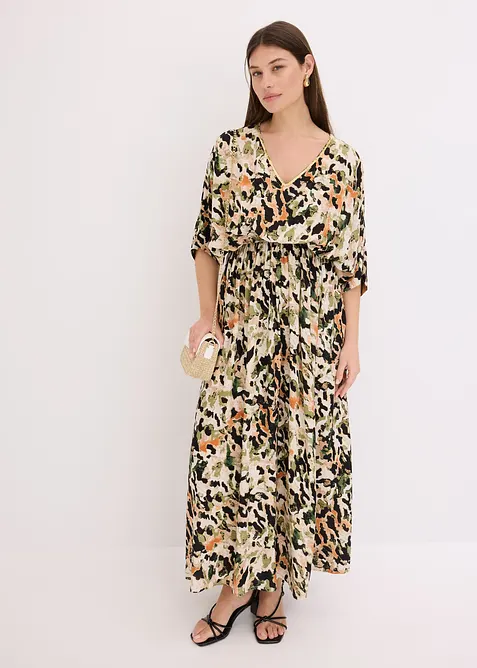 Robe longue en viscose fluide avec application de sequins, bonprix