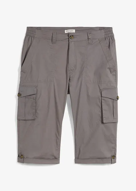 Bermuda long à taille élastiquée, Regular, bonprix