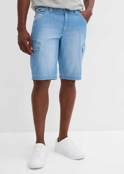 Lot de 2 bermudas loose en denim léger 100% coton, bonprix