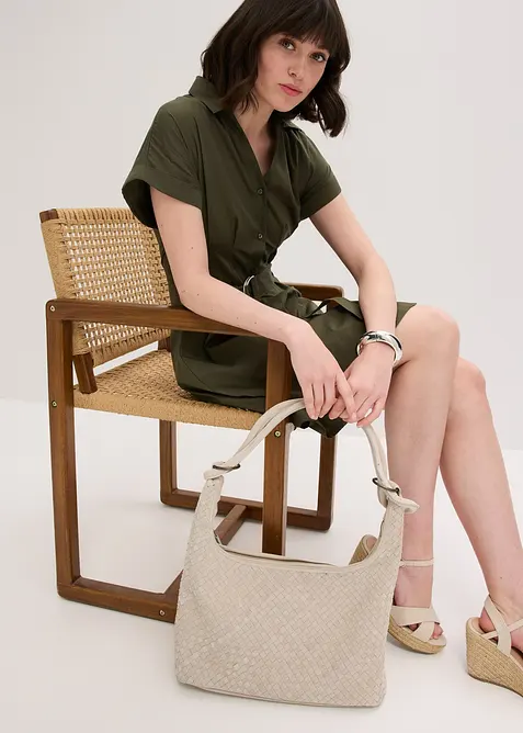 Cabas en cuir, bonprix