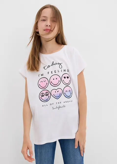 T-shirt 100% coton imprimé smiley, SmileyWorld