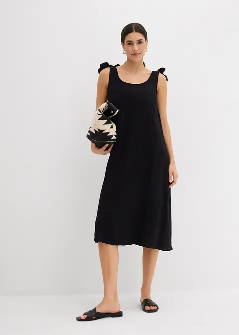 Robe à bretelles en gaze de coton douce, bonprix