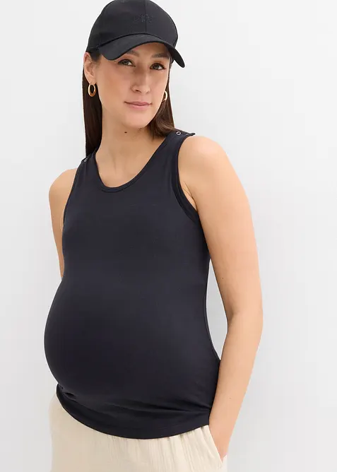 Top de grossesse et d’allaitement en coton avec soutien-gorge intégré, bonprix
