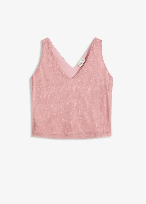 Crop top au d&eacute;collet&eacute; plongeant, bonprix