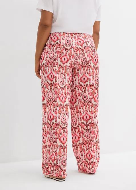 Pantalon jogger en crêpe texturé, bonprix