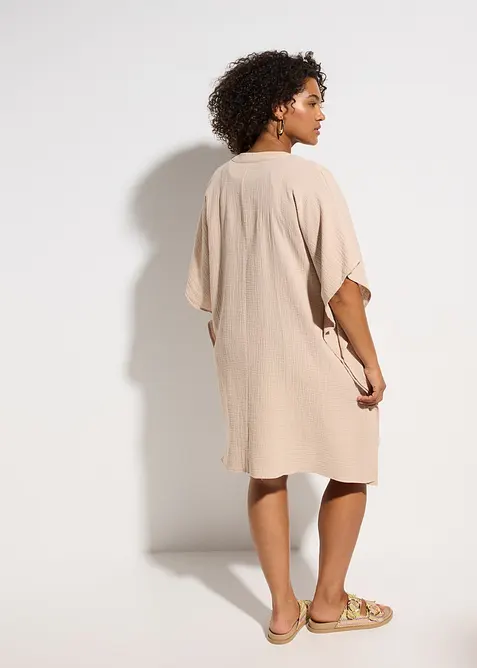 Tunique de plage en gaze de coton, bonprix