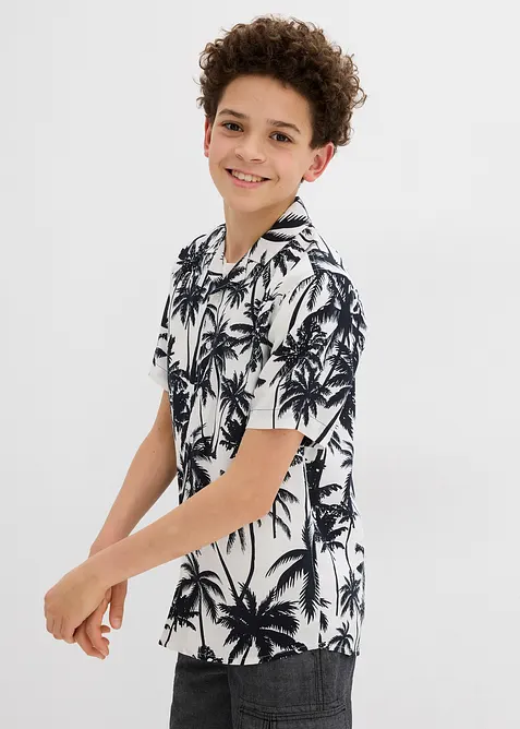 Chemise manches courtes en viscose douce, bonprix