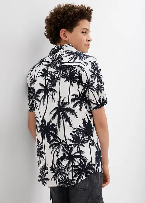 Chemise manches courtes en viscose douce, bonprix