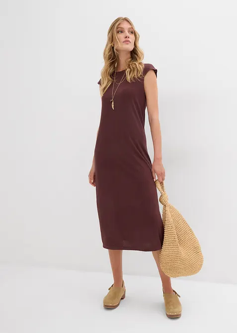 Robe midi aspect maille, bonprix