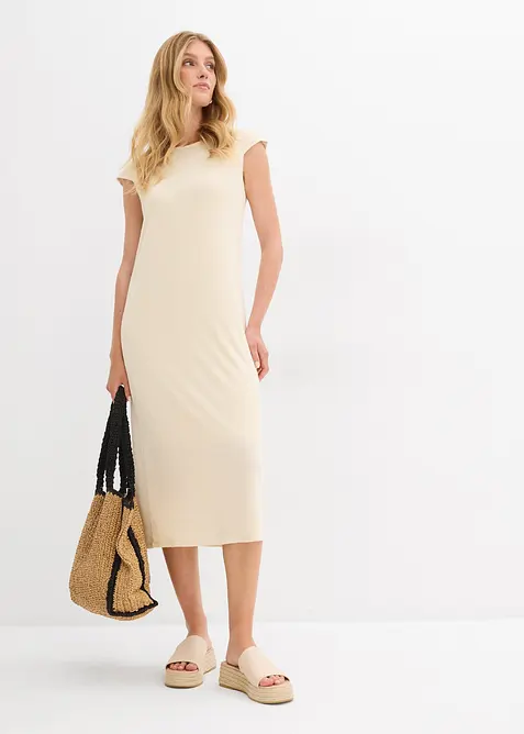 Robe midi aspect maille, bonprix